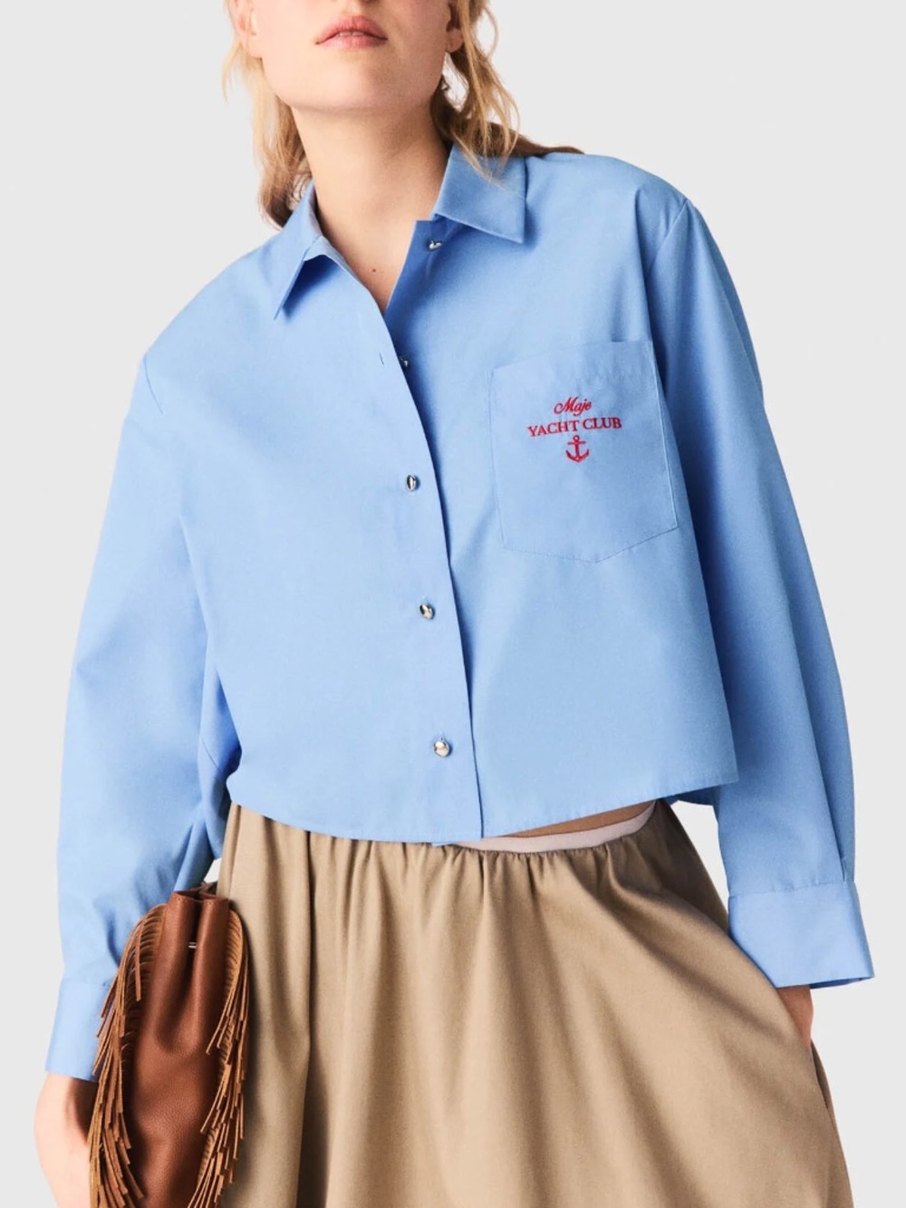 Cevapli Embroidered shirt with pleated back